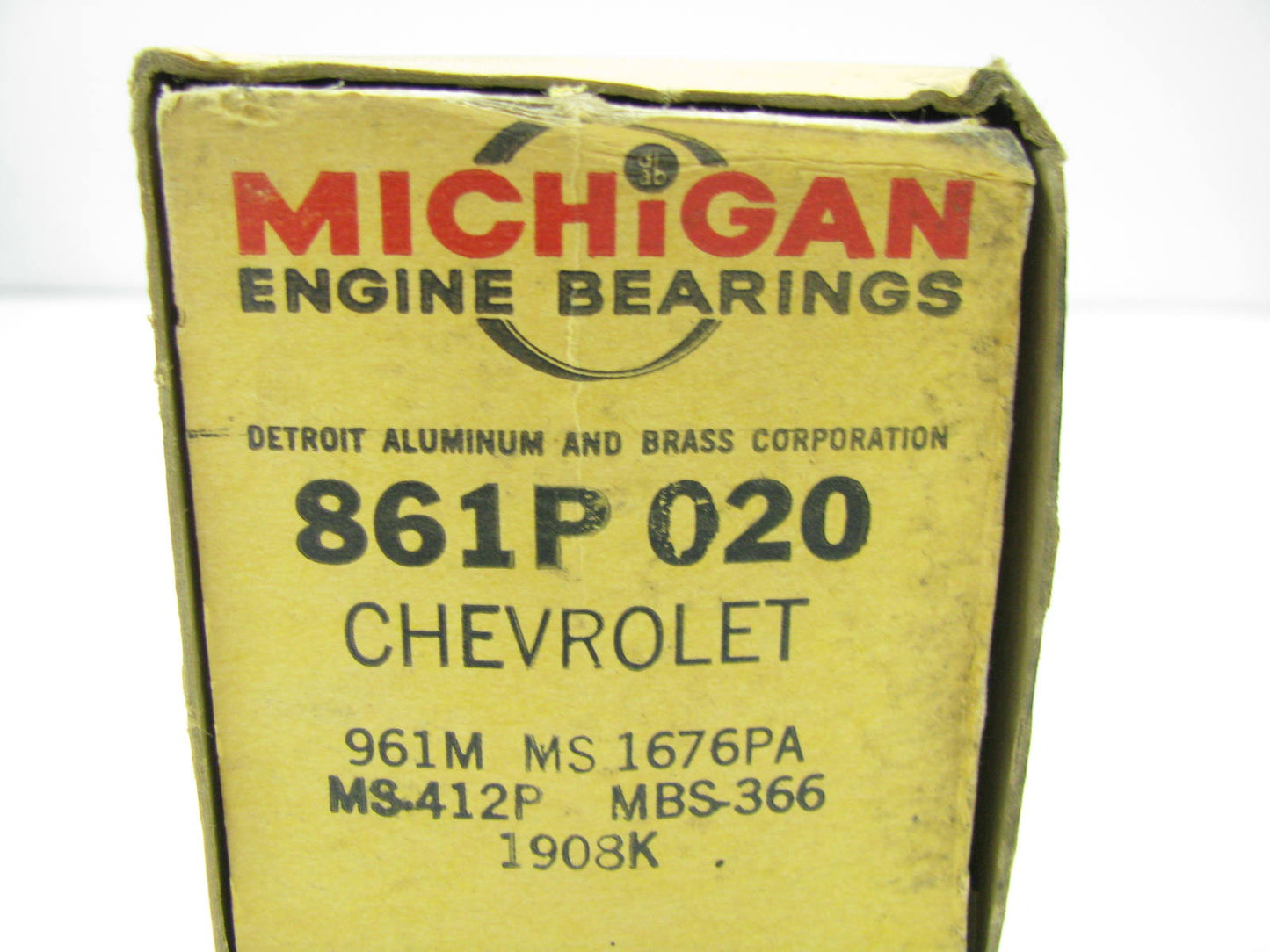Michigan Engine Bearings 861P-020 Main Bearings .020'' 1955-1956 Chevrolet 265-V8