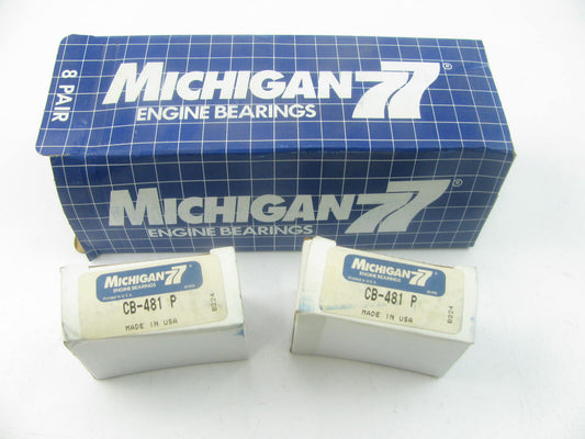 (8) Michigan CB481P Connecting Rod Bearings STD For 1977-1991 Chrysler 318 360