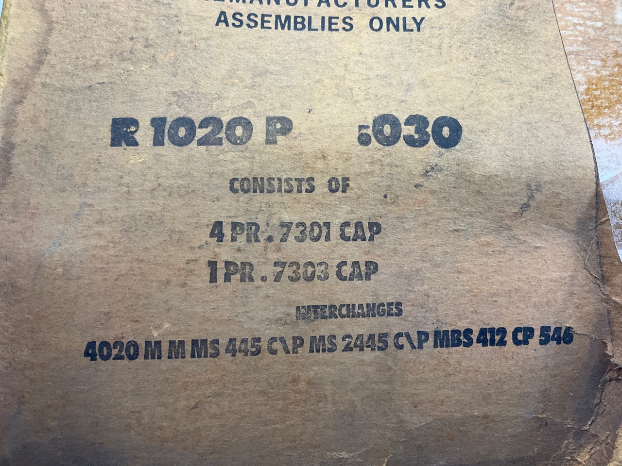 Michigan R1020P-030 Engine Main Bearings .030''  1958-1963 Ford FE 330-427 V8