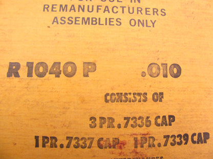 Michigan R1040P-010 Engine Main Bearings .010'' 1959-1979 Pontiac 326 350 389 400