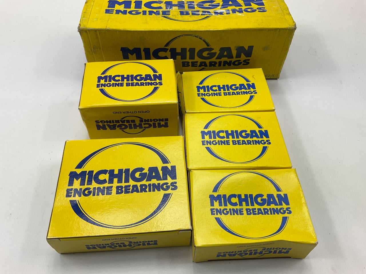 Michigan 1221K Engine Main Bearings - Standard 1963-1976 Pontiac 421 428 455-V8