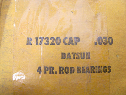 (4) Michigan R17320-CAP-030 Rod Bearings .030'' For Datsun 1.2L 1.3L 1.4L 1.5L-L4