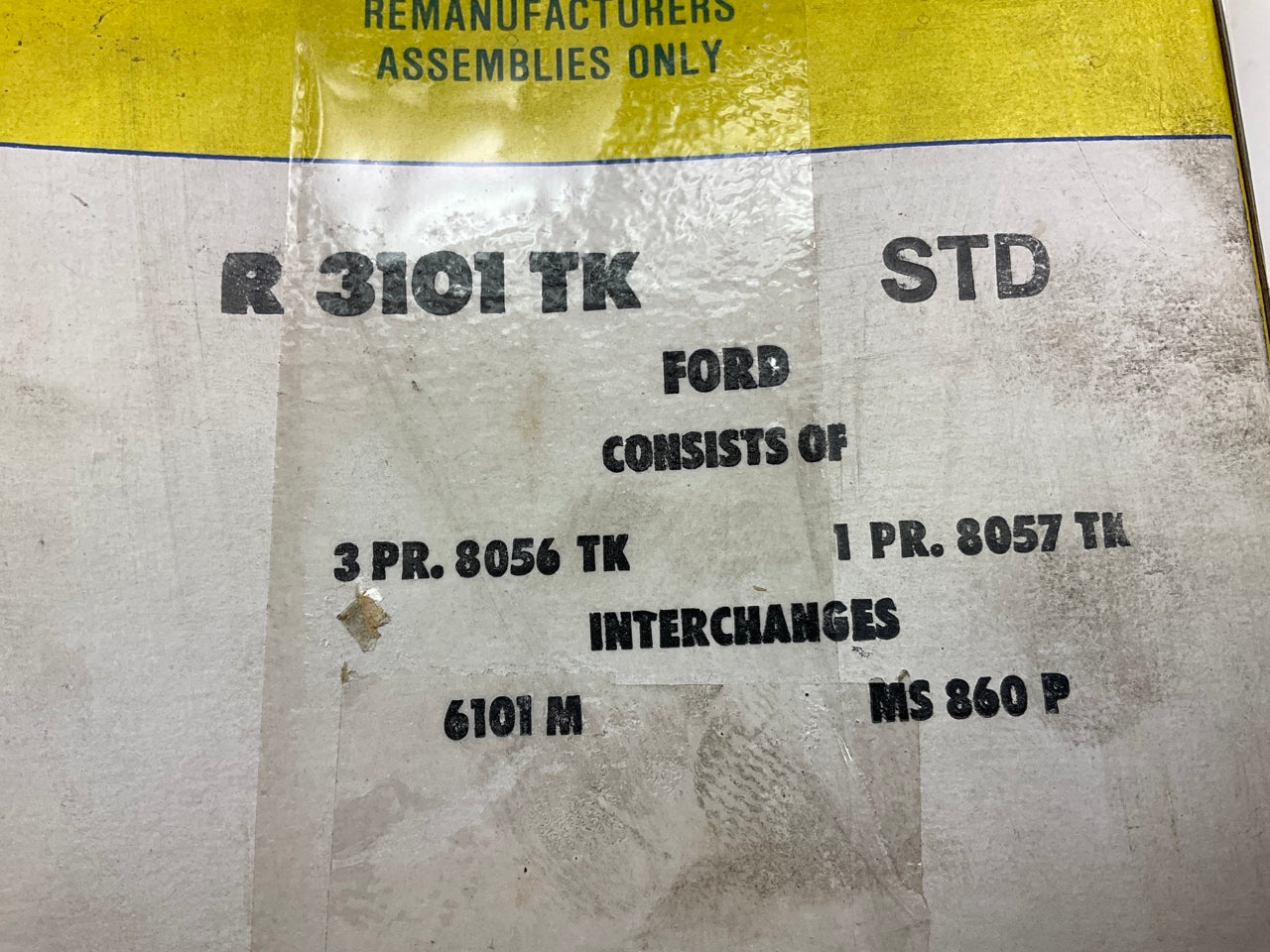 Michigan R3101TK Engine Main Bearings STD 1974-1989 Ford 2.8L 2.9L Cologne V6