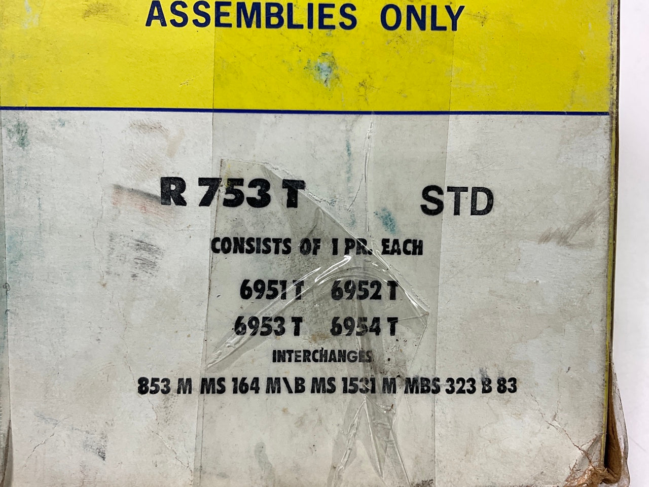 Michigan R753T Engine Main Bearings - Standard 1953-1955 Chevrolet 235 236-L6