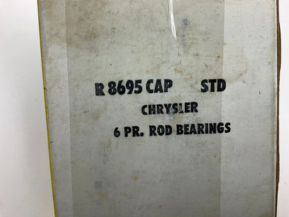 (6) Michigan R8695CAP Connecting Rod Bearings - Standard For 1976-87 Dodge 225