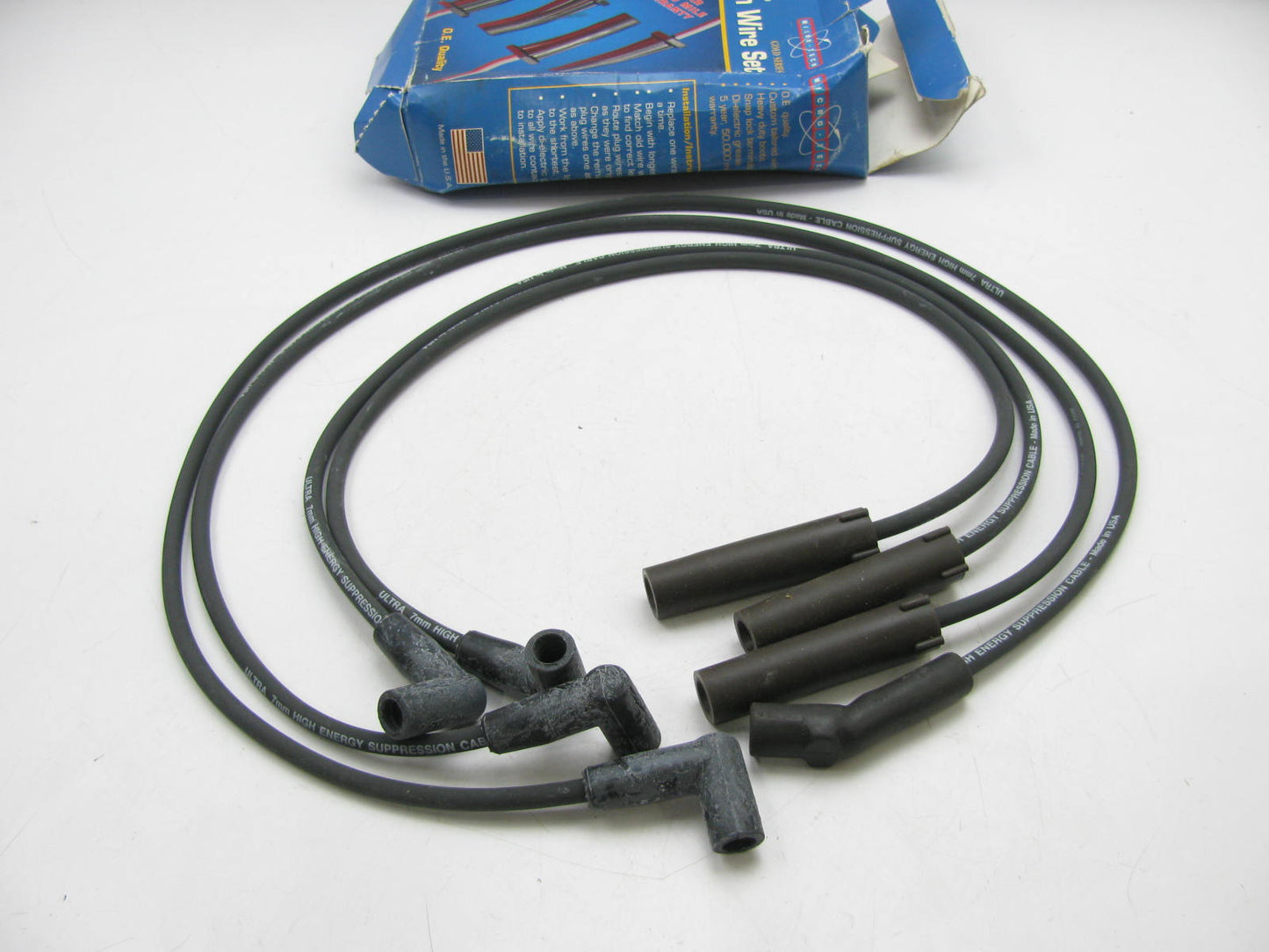 Micro-tech 14-1412 Ignition Spark Plug Wire Set For 1987-1991 GM 2.5L I4