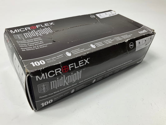 100 Pack Microflex MK-296-M Disposable Gloves, Nitrile, MEDIUM, 4.7 Mil