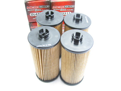 (4) Microgard GL45515 Engine Oil Filters  2003-2010 Ford 6.0L POWERSTROKE DIESEL