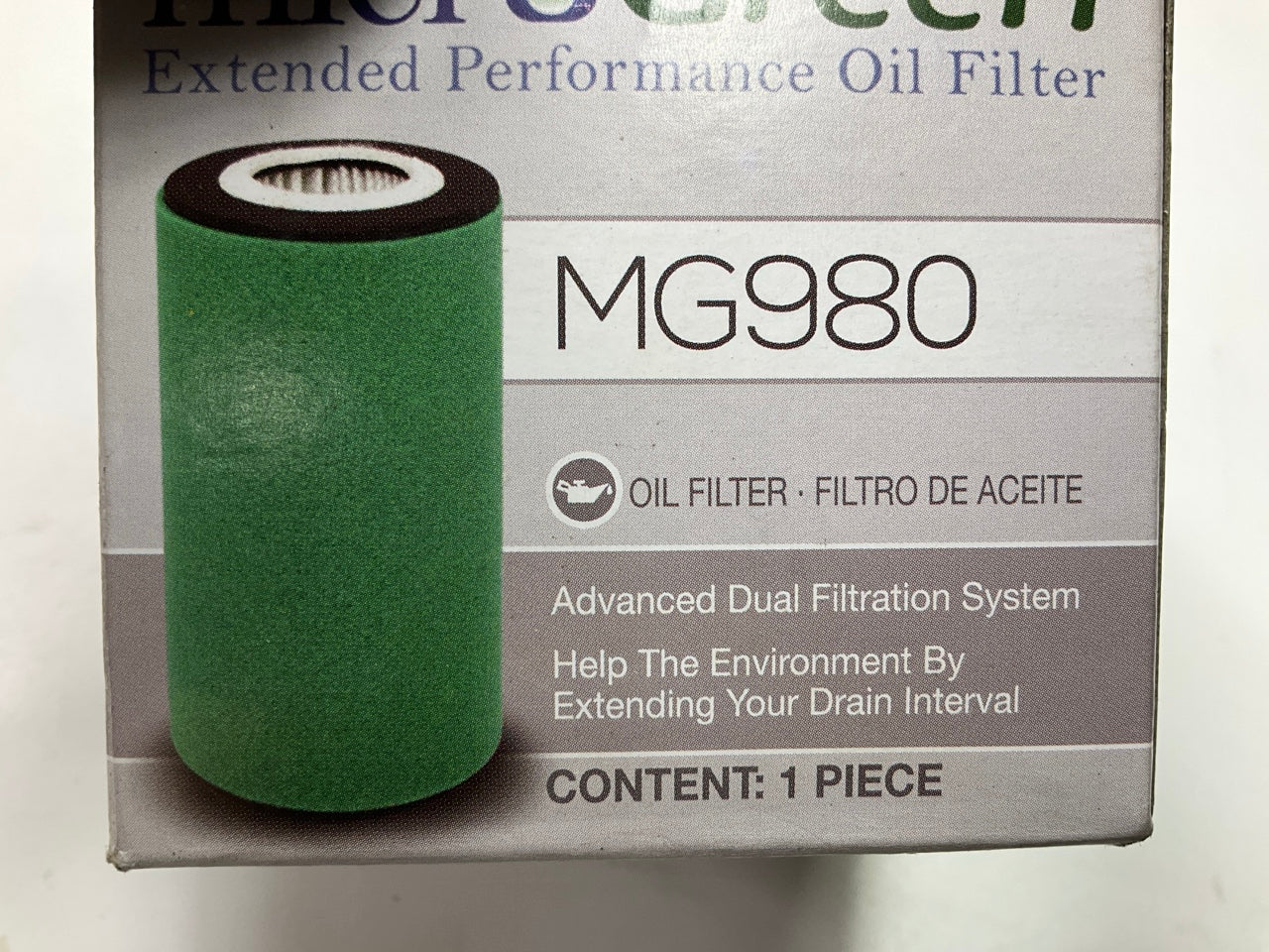 Microgreen MG980 Engine Cartridge Oil Filter