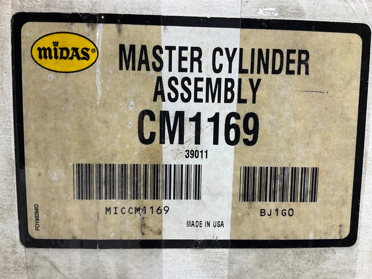 Midas CM1169 Brake Master Cylinder