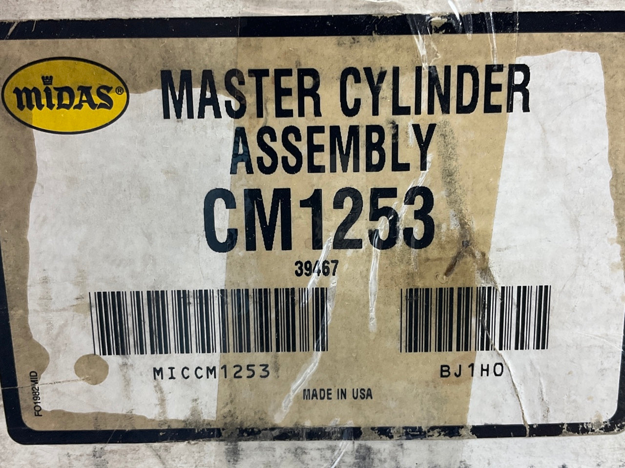 MISSING PUSHROD - Midas CM1253 Brake Master Cylinder MC39467