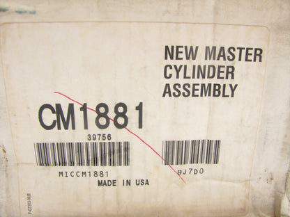 Midas CM1881 Brake Master Cylinder ( W/O Cap )  88-95 Honda 1.5L 1.6L I4 39756