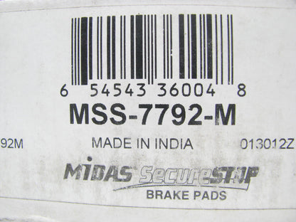 Midas MSS-7792-M FRONT Secure Stop Disc Brake Pads