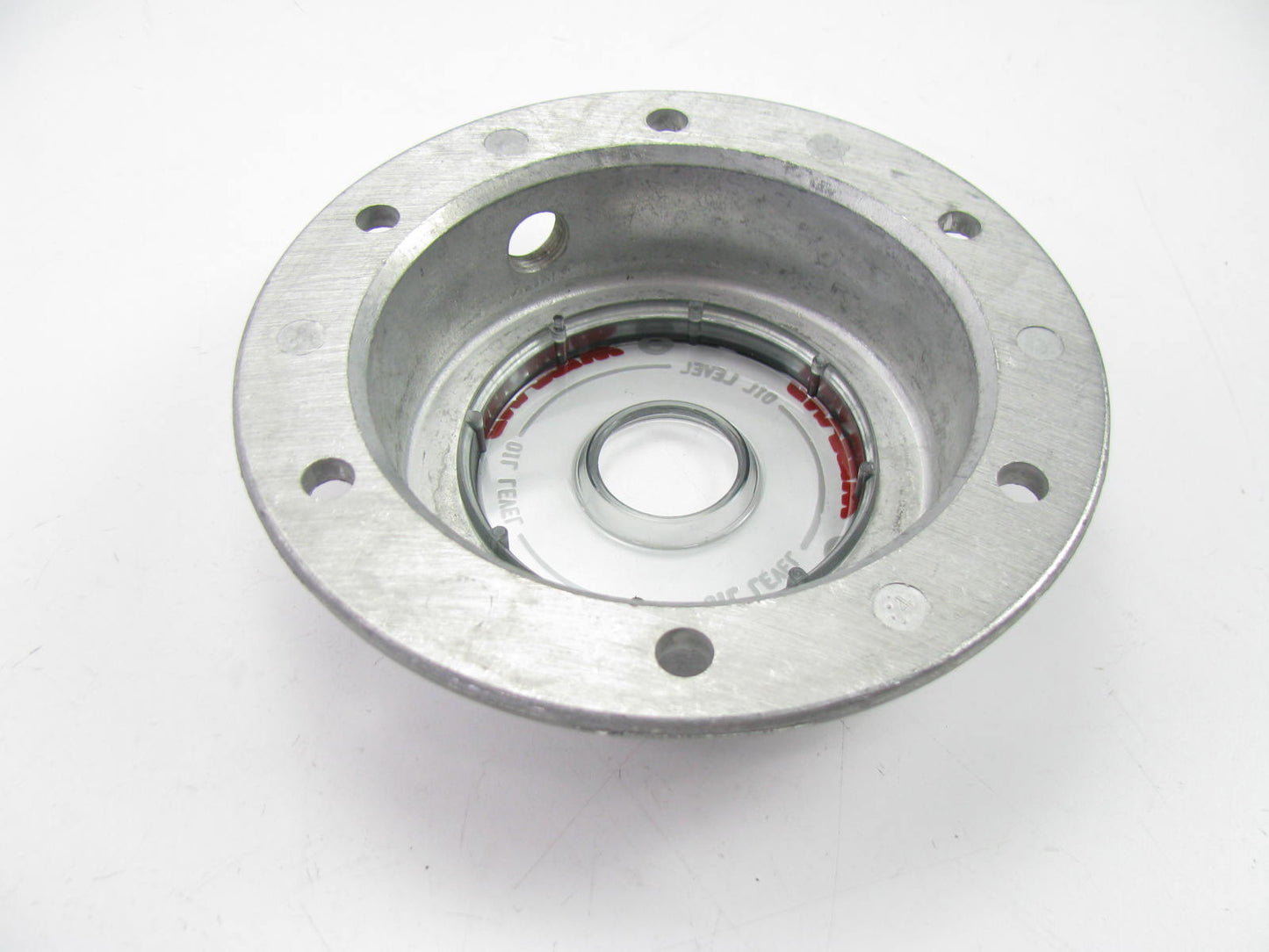 Midland 411605 Oil Bath Wheel Hub Cap - 6.25'' OD X 4.257'' ID - 5.5'' Bolt Circle