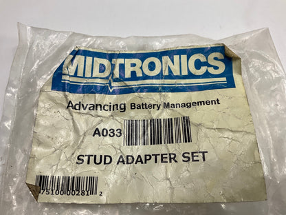 Midtronics A033 # 31 Battery Charger Lead Stud Adapters, Top-post, Side-terminal