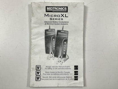 USED - Midtronics MICRO500XL Micro 500XL Battery / Charging Test Kit W/ Printer