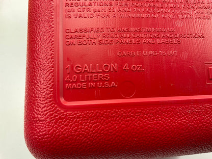 Midwest Can 1210 1 Gallon Gas Auto Shutoff Gasoline Water Fuel Can Jug