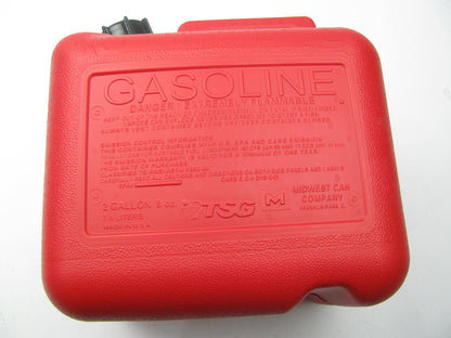 Midwest Can 2300 2-Gallon Red Plastic Gas Fuel Can With Quick Flow Spout