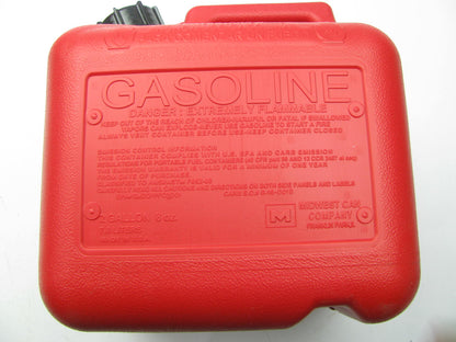 (3) Midwest Can 2310 2 Gallon Red Plastic Gas Can With Flame Shield Safety