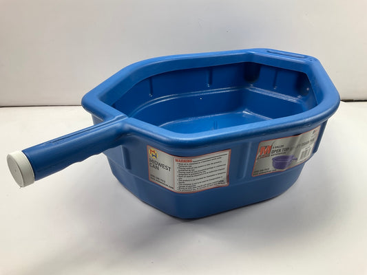 Midwest Can 6390 Oil Catch Drain Pan - 5 Gallon Open Top Utility Drain Pan