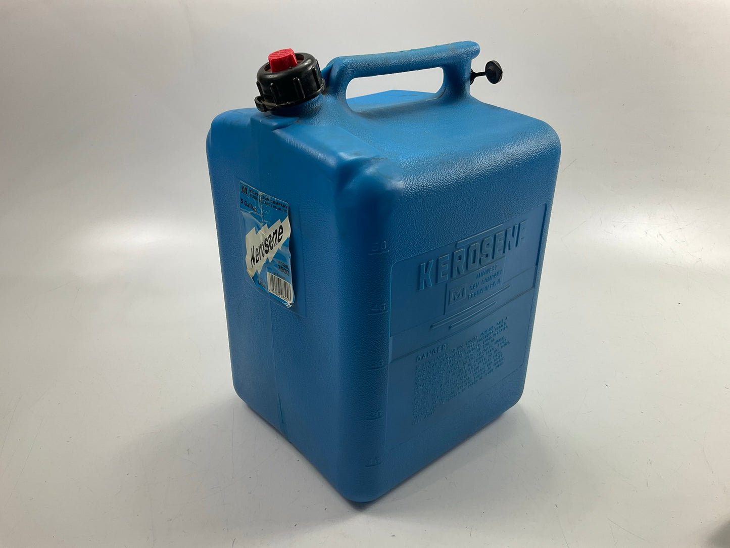 Midwest Can 7500 5-gallon Blue Plastic Kerosene Fuel Can