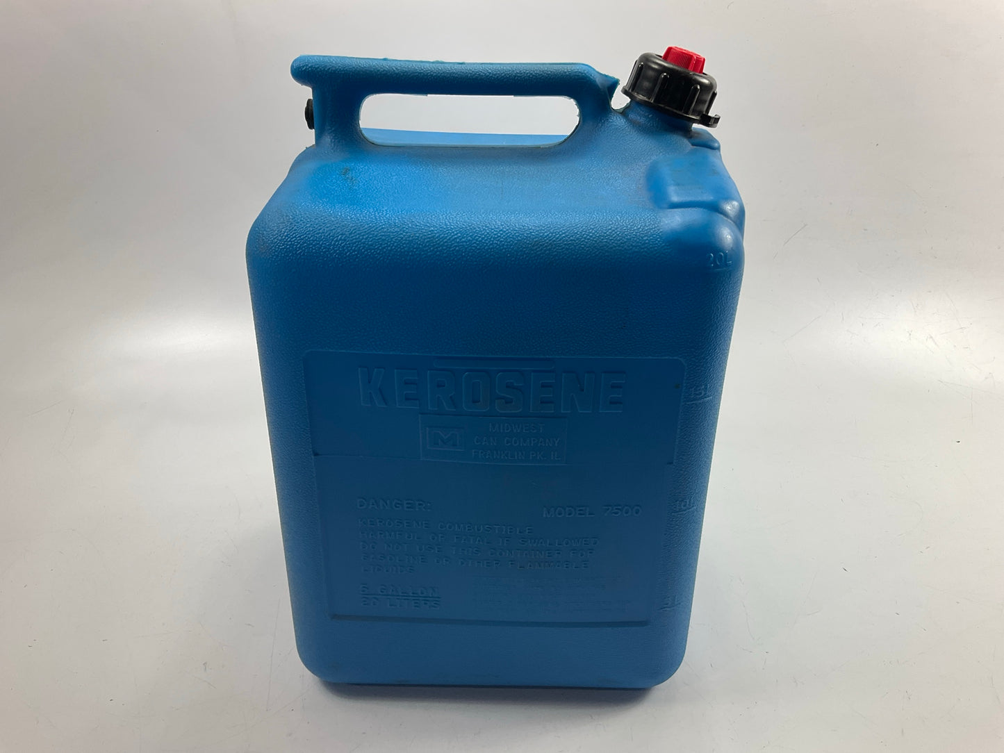 Midwest Can 7500 5-gallon Blue Plastic Kerosene Fuel Can