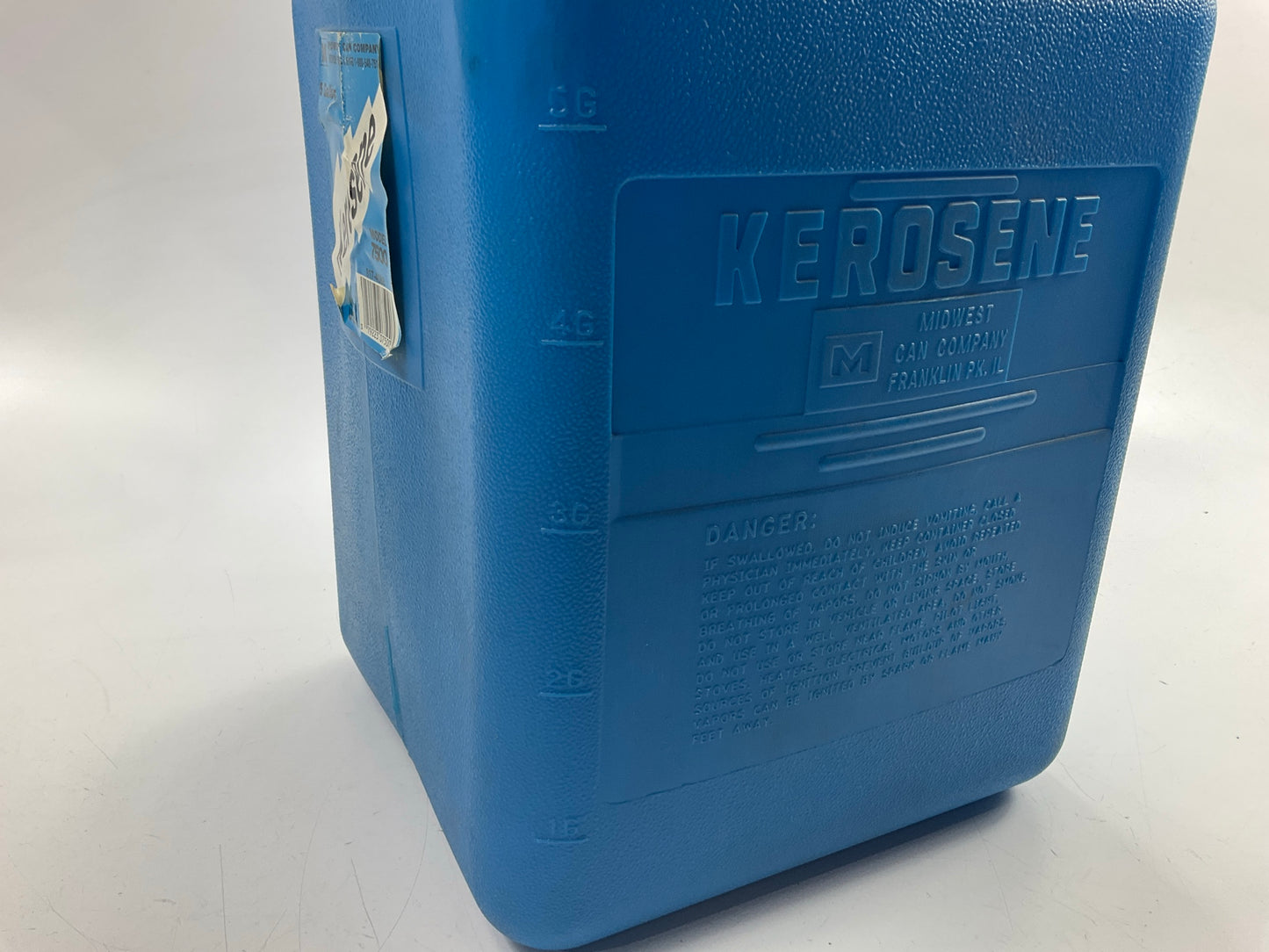 Midwest Can 7500 5-gallon Blue Plastic Kerosene Fuel Can