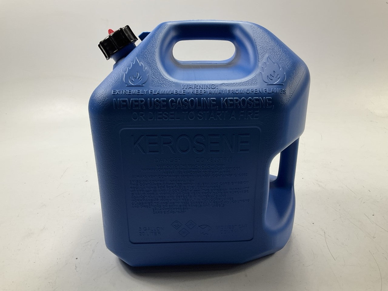 (4) Midwest Can 7610  5-Gallon, Auto Shut Off Spout, Kerosene Can, Made In USA