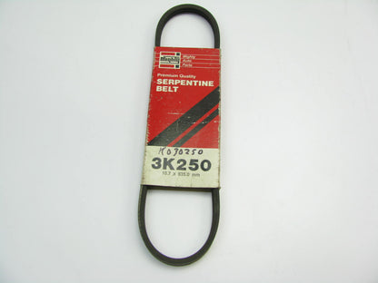Mighty 3K250 Serpentine Belt - 0.420'' X 25.0'' - 3 Ribs