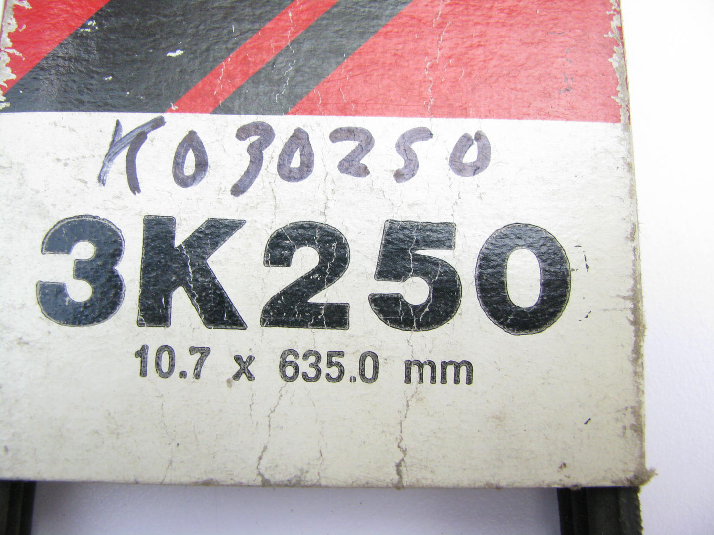 Mighty 3K250 Serpentine Belt - 0.420'' X 25.0'' - 3 Ribs