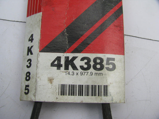 Mighty 4K385 Serpentine Belt - 0.56'' X 39.00'' - 4 Ribs