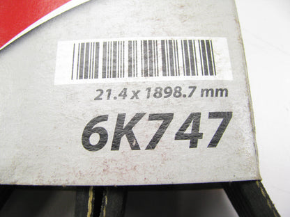Mighty 6K747 Serpentine Belt - 0.84'' X 75.00'' - 6 Ribs