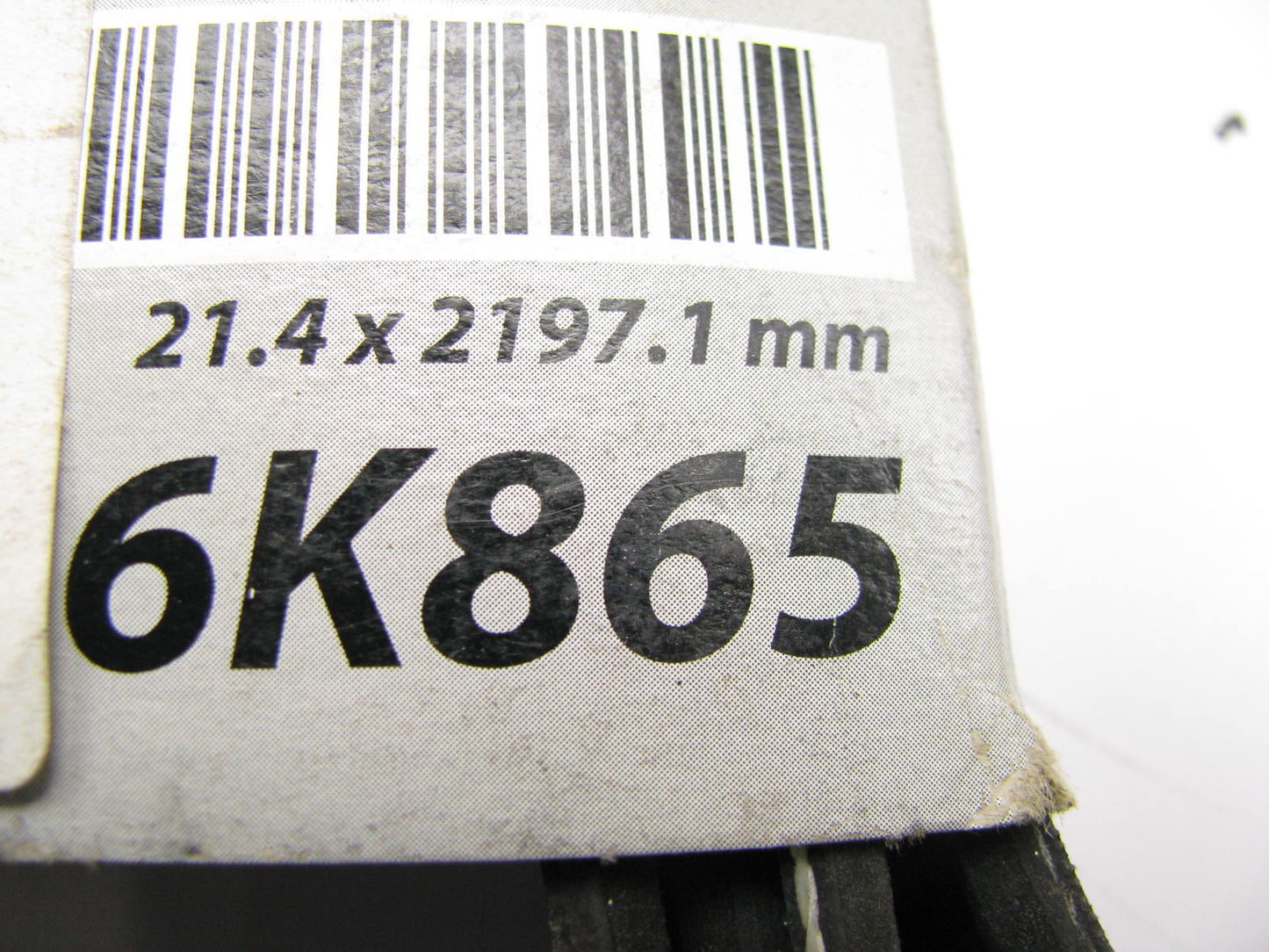 Mighty 6K865 Serpentine Belt - 0.84'' X 86.50'' - 6 Ribs