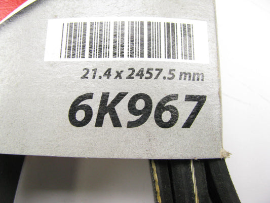 Mighty 6K967 Serpentine Belt - 0.84'' X 97.00'' - 6 Ribs