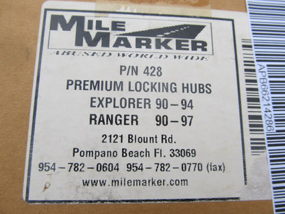 Mile Marker 428 - Mile Marker Supreme Locking Hubs Pair