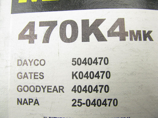 Mile Marker 470K4 Serpentine Belt