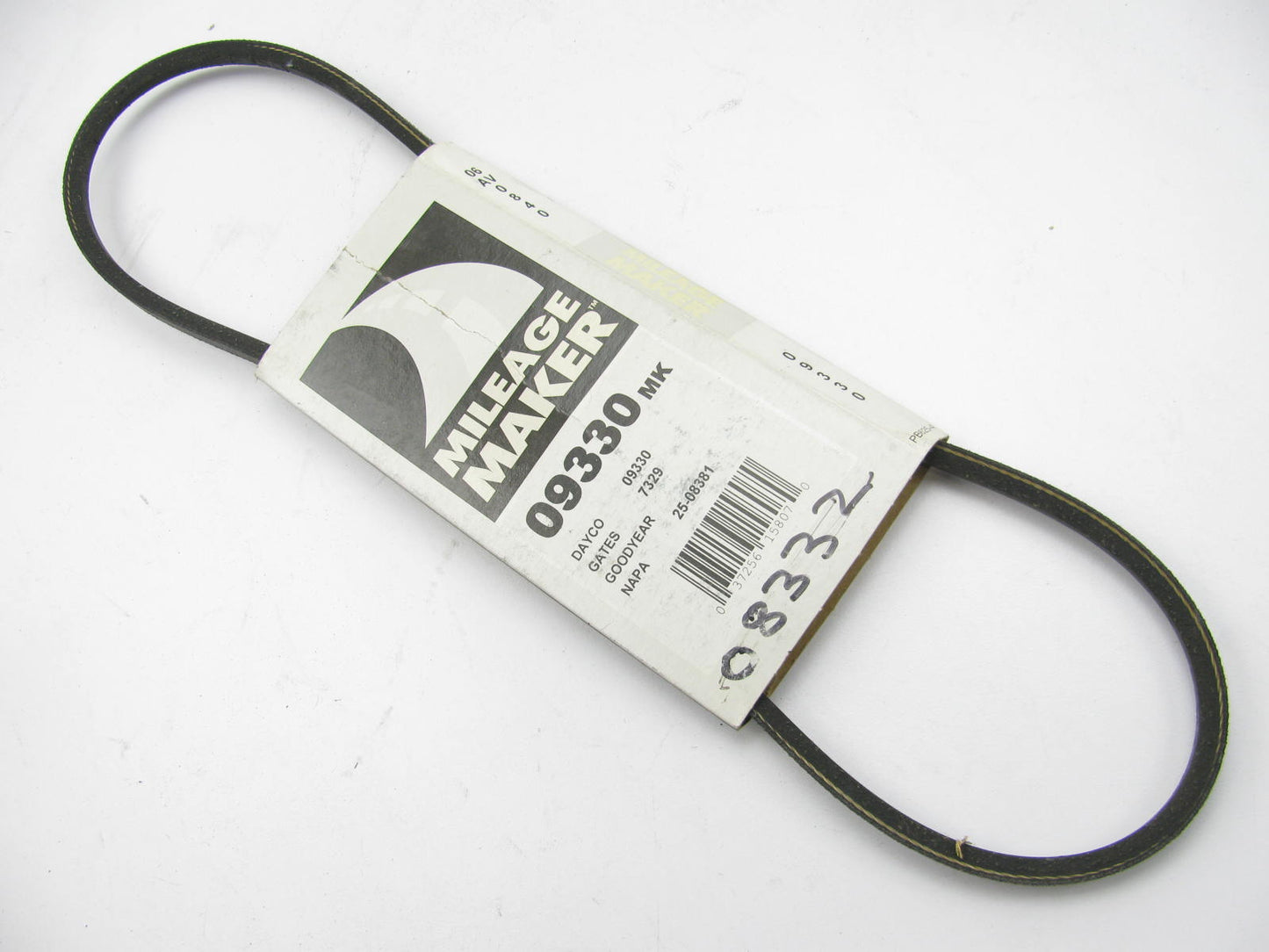 Mileage Maker 09330MK Accessory Drive Belt - 0.25'' X 33.125'' - 36 Degree