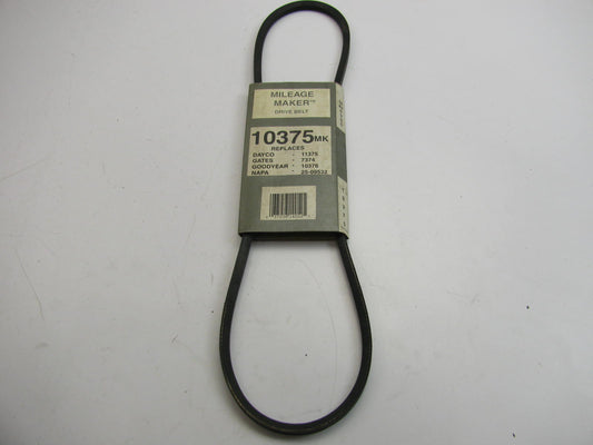 Mileage Maker 10375MK Accessory Drive Belt - 0.32'' X 37.625'' - 36 Degree