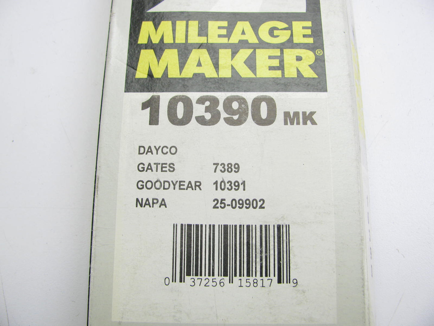 Mileage Maker 10390 Accessory Drive Belt - 0.33'' X 39.00'' - 36 Degree