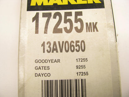 Mileage Maker 17255MK Accessory Drive Belt - 0.53'' X 25.50'' - 36 Degree