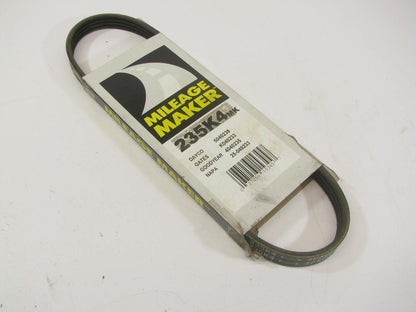 Mileage Maker 235K4MK Serpentine Belt - 0.56'' X 24.00'' - 4 Ribs