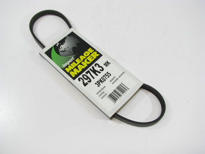 Mileage Maker 297K3 Power Steering Serpentine Belt - 1992-2001 Camry 2.2L