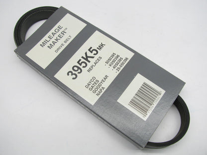 Mileage Maker 395K5MK Serpentine Belt - 0.70'' X 40.0'' - 5 Ribs