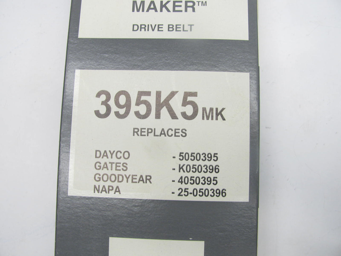 Mileage Maker 395K5MK Serpentine Belt - 0.70'' X 40.0'' - 5 Ribs