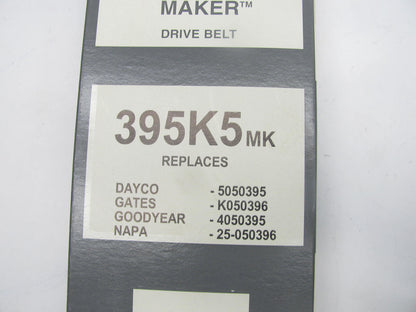 Mileage Maker 395K5MK Serpentine Belt - 0.70'' X 40.0'' - 5 Ribs