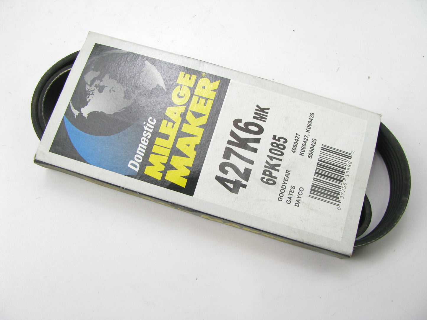Mileage Maker 427K6MK Serpentine Belt - 0.84'' X 43.50'' - 6 Ribs