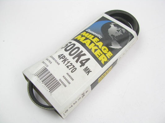 Mileage Maker 500K4MK Serpentine Belt - 0.56'' X 50.50'' - 4 Ribs