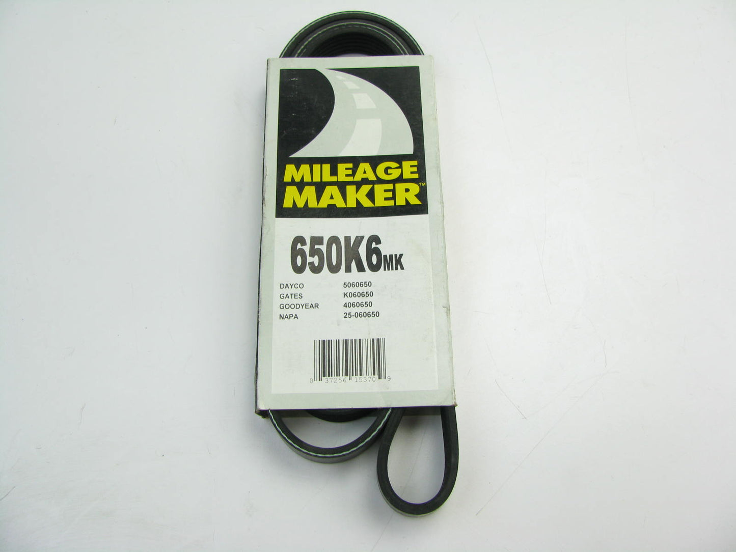 Mileage Maker 650K6MK Serpentine Belt - 0.84'' X 65.00'' - 6 Ribs