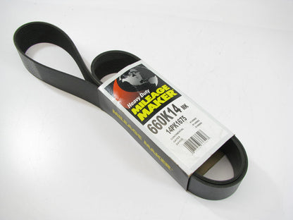 Mileage Maker 660K14 Serpentine Belt - 1.96'' X 66.75'' - 14 Ribs