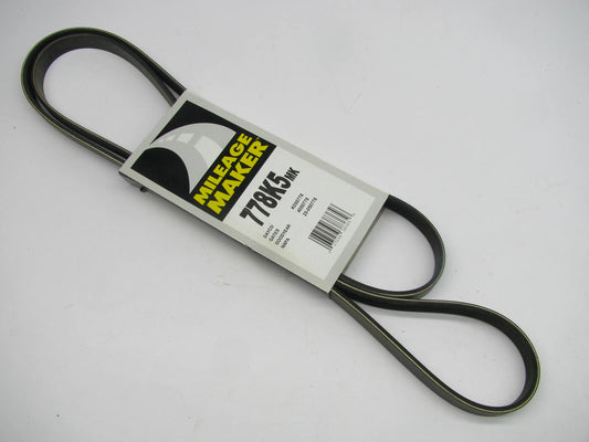 Mileage Maker 778K5MK Serpentine Belt - 0.69'' X 78.50'' - 5 Ribs
